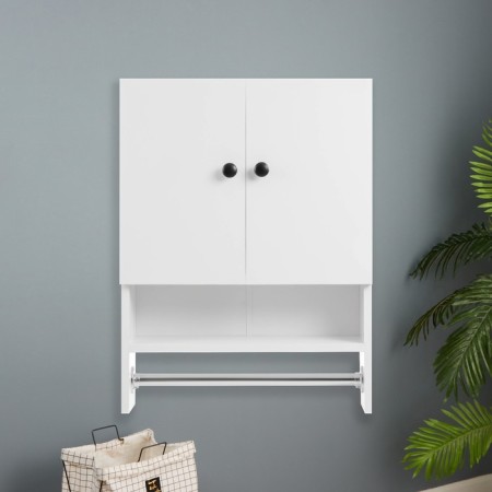 Bathroom cabinet, white, white, 48.6 x 65 x 15 cm-2
