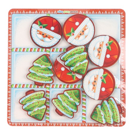 Board game "Crosses-Nolics. Santa Claus and Christmas tree "-6