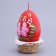 Decorative candle "Easter egg in a basket"