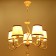 Vilora chandelier 5x40W E14 white 58x58x76 cm Bayerlux