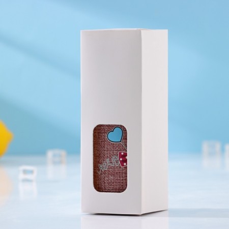 A glass bottle in the case “Bow”, 300 ml, h = 16.5 cm, color mix-7