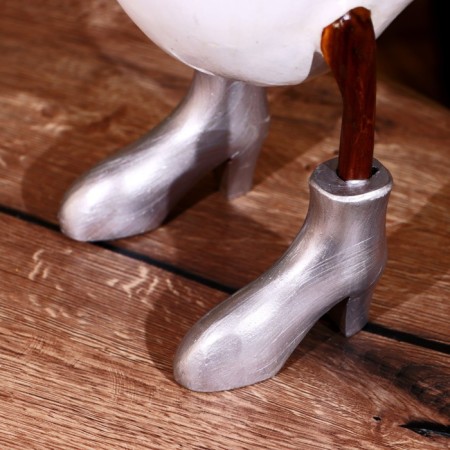 Souvenir "Duck in a wedding outfit" tree 45 cm-5