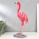 Polystone souvenir "Pink flamingos on stone" MIX 35.5x14x10.5 cm
