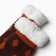 Women's socks with fur, brown color/dog, size 36-40