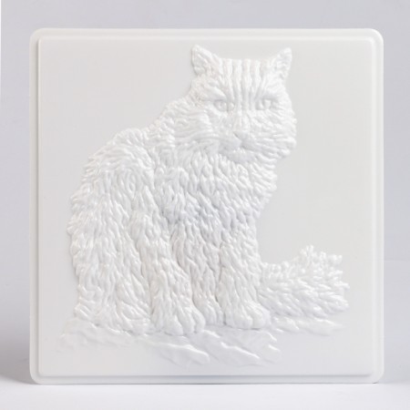 Reusable coloring "Red cat", 20 × 20 cm-4