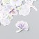 Stickers for creativity "purple flowers" set 46 pcs 4.4x4.4x1.1 cm