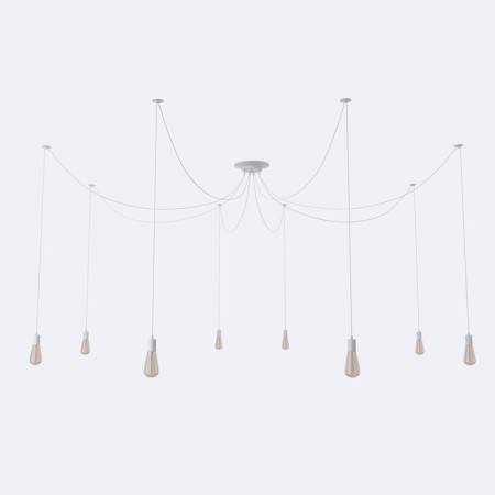Lamp "Spider" 8x40W E27 white 80x80x90 cm