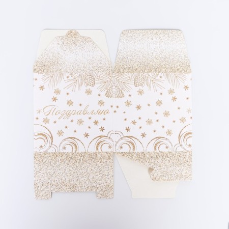 Folding box "Snow Deer" 14 x 14 x 14 cm-3