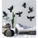Wall deaf "Birds" 6 pieces 14 x 23.5 x 6 cm, black