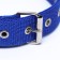 Two -layer collar with a swivel 58 x 3 cm, polyester, blue