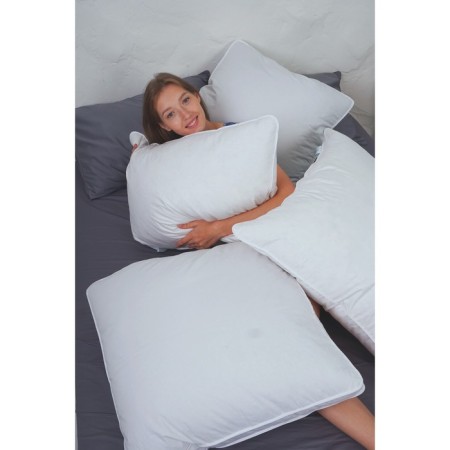 The pillow is high, size 50x70 cm, color mix-1