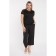 Female trousers, size 64, black color