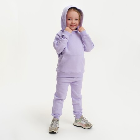 Костюм для девочки (худи, брюки) KAFTAN "Basic line", размер 34 (122-128), цвет лиловый-5