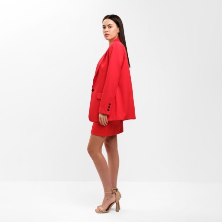 Jacket female single -breasted mist p. 50, red-1