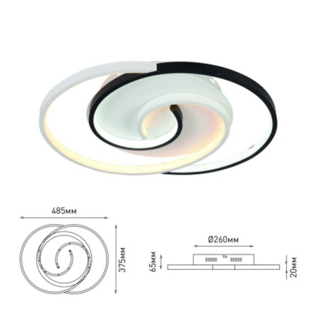 LED LED LED RIVOLI ABBY LED 3900K - 4400K 73 W with a remote control-2