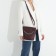 Janelli Cross-Boda Bag on a zipper, 2 external pockets, burgundy color