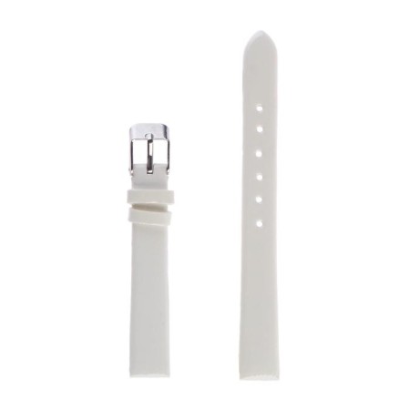 Solomon watch strap, 10 mm, eco-leather, L-17 cm, white-4