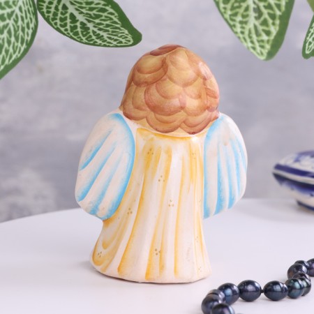Souvenir "Angel with a violin", 11 cm, Mayolik-2
