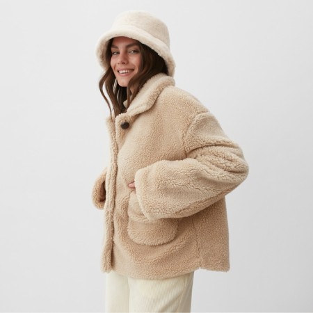 Women's jacket mist size l, beige-6