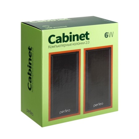 Computer speakers 2.0 Perfeo Cabinet PF-84, 2x3 W, USB, tree-4