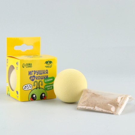Toy for cats. The ball interactive "cricket" with mint-3