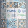 Bathroom rug "Transfiguration", width 65 cm, roll 15 m, orange-blue color