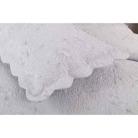 A set with a “Daisy” bedspread, size 230x250 cm, 50x70 cm - 2 pcs, color gray-2