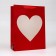 Packet Holography with the window "Heart", "Red", l 40 x 30 x 13 cm
