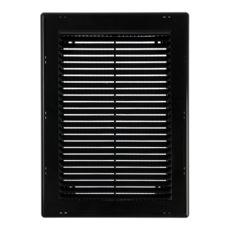 Ventilation grate "Vento" 1825VR, 180x250 mm, with a grid, detachable, black