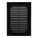 Ventilation grate "Vento" 1825VR, 180x250 mm, with a grid, detachable, black