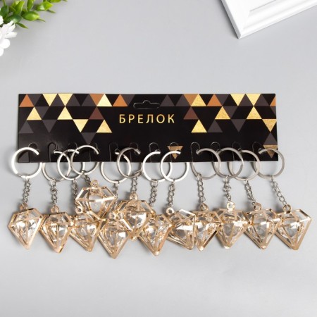 Browler Metal "Diamond" Crystal, gold 2x4x4 cm-2