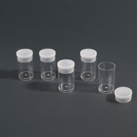 A set of jars for decor, 5 pcs, 6 ml, d = 2.2 × 3.7 cm, the color is transparent-3