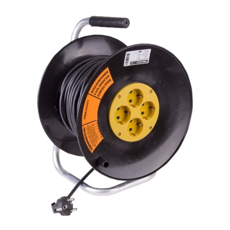 The extension cord on the coil 4 nests with/h 50 m 3x1.5 mm² Optima Proconnect