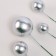 Set for decorating "Beads", silver color
