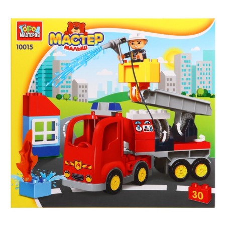 Design "Fire machine", large cubes, 30 parts-1