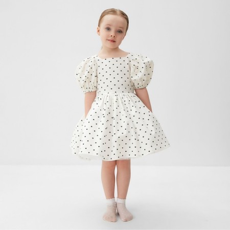 Платье нарядное детское MINAKU: PartyDress, цвет белый, рост 122 см-1