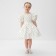 Платье нарядное детское MINAKU: PartyDress, цвет белый, рост 122 см