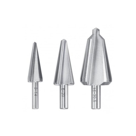 A set of conical drills KWB, 3 objects, D = 30.5 mm, HSS-1