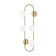 Wall lamp (sconces) Inversion, 4xg9, brass color