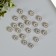Decor for creativity plastic "Blue-sun flower" set of 20 pcs 1.4x1.4 cm