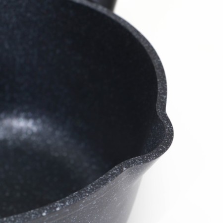 Bucket, 1.5 l, glass cover, removable handle, dark marble color-5