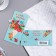 Money envelope "On Birthday!" Cutting, fox, bouquet, 8.3x16.7 cm