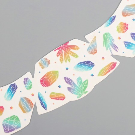 Tattoo on the body color "Freckle. Crystals" 16x5 cm-5
