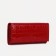 Women's wallet on the button, red color