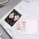 Double suspension with thermography (postcard) "Happiness in the new year!" 5.8 x8.5 cm