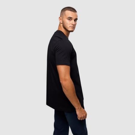 T -shirt male, black color/print mix, size 2xl-4