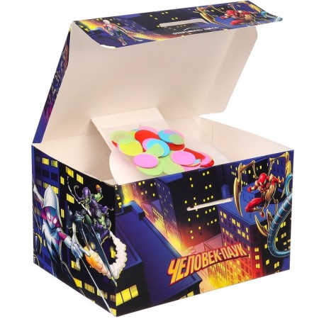 Gift box-boom, folding, 20x15x12.5 cm, spider-man-8