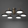 Julia chandelier 6xLED 144W 3000-6000K black-chromium 80x80x22 cm