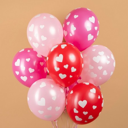 Shar Latex 12 "Hearts", 5 tbsp., 25 pcs., Mix-1
