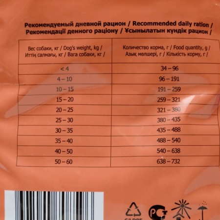 Dry feed Tasty for dogs, beef, 2.2 kg-1